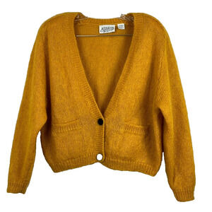Autograph American Clothing Cardigan Sweater Women's Size M Mohair Blend